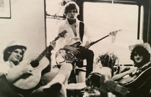 Dave in HS with his Red River Band